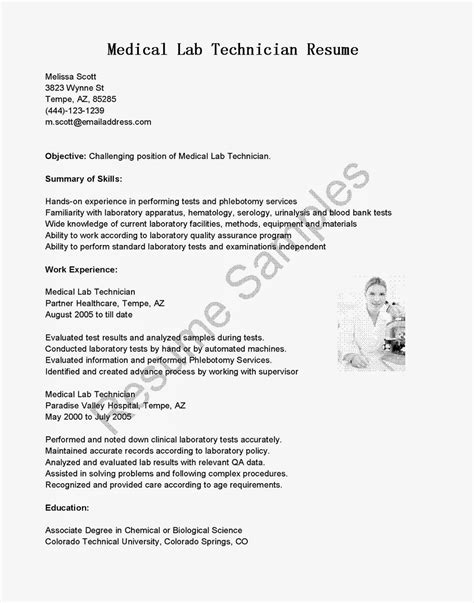 Registered as a medical laboratory technician with the ascp. Resume Samples: Medical Lab Technician Resume Sample