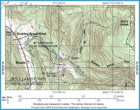 Mt Greylock Hiking Trails Map Travelsfinderscom