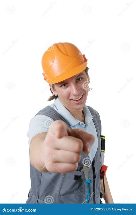 Smiling Construction Worker Stock Image Image Of Equipment Plumber