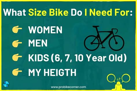 Bike Size Chart 7 Easy Methods How To Choose Right Bicycle