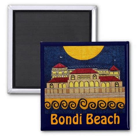 Bondi Beach Magnet Zazzle Custom Magnets Bondi Beach Square Magnets