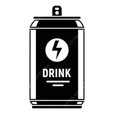Tin Can Silhouette Png Transparent Energy Drink Tin Can Icon Energy