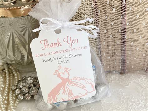 Printed Bridal Shower Thank You T Bags Bridal Guest Favor Etsy Ireland