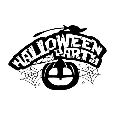 Premium Vector Halloween Party Typography Design