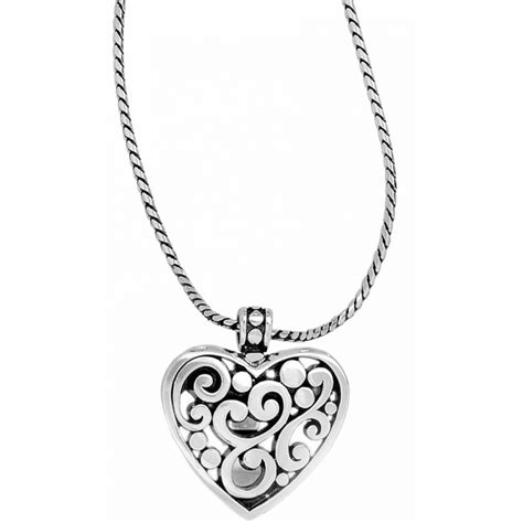 Brighton is known for its fabulous quality jewelry. Contempo Contempo Heart Badge Clip Necklace Necklaces