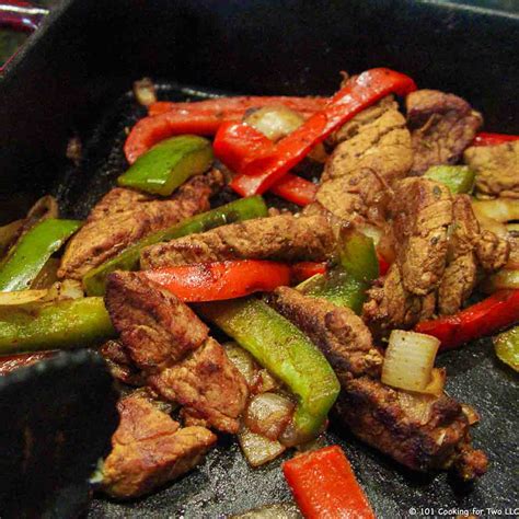 30 Minute Pork Fajitas Grill Or Stovetop 101 Cooking For Two