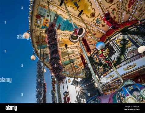 Fun Carousel Stock Photo Alamy
