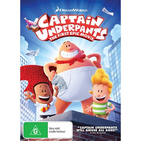 Captain Underpants The First Epic Movie Dvd Big W