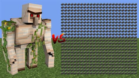 1 Iron Golem Vs All Ravager In Minecraft YouTube