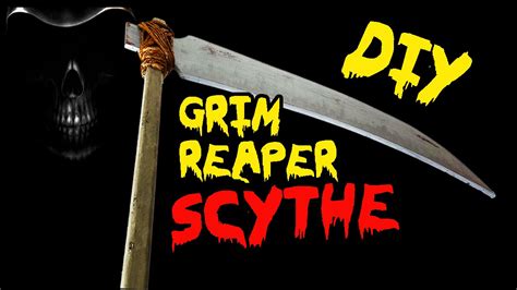 How To Make A Grim Reaper Scythe Prop DIY Halloween Decorations YouTube