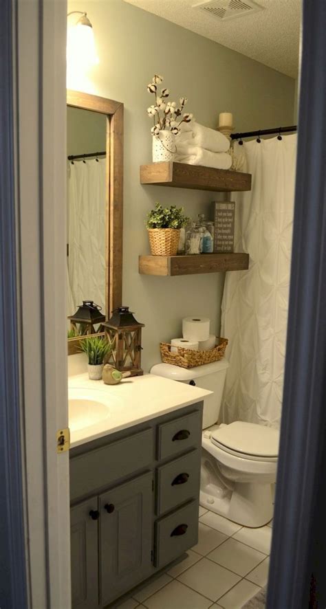 27 Rustic Farmhouse Master Bathroom Remodel Ideas Small