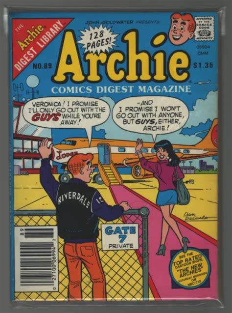 Vintage Archie Comics Digest Magazine 89 1990 128 Pages 999