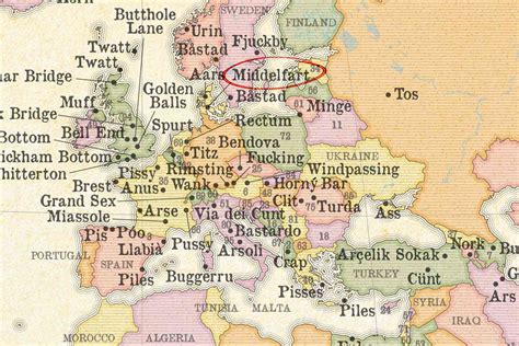 Severely Nsfw Part The Most Obscene Names Of Places Europe