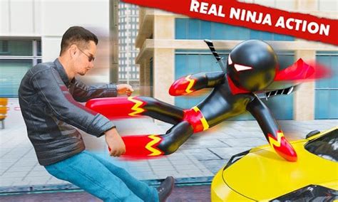 Stickman Ninja Rope Hero Game Gangster Crime City Apk Download For Free
