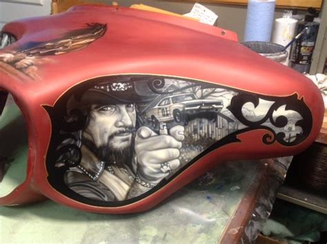 Country legends-Waylon Jennings | Custom motorcycle paint jobs, Custom