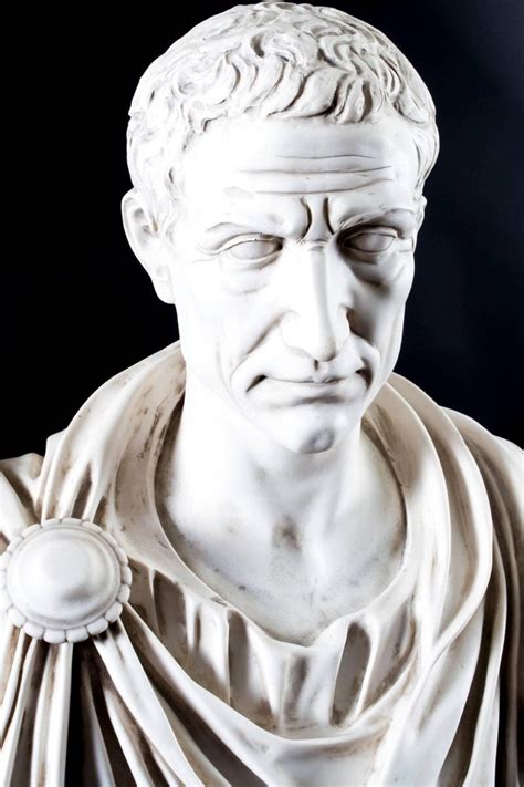 Stunning Marble Bust Of Lucius Junius Brutus On Pedestal