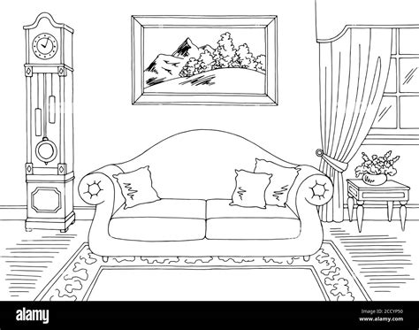 Classic Living Room Stock Vector Images Alamy