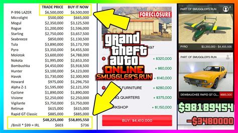 From this, we can predict how much the game might be. GTA ONLINE SMUGGLER'S RUN DLC - HOW MUCH MONEY IT COSTS TO ...