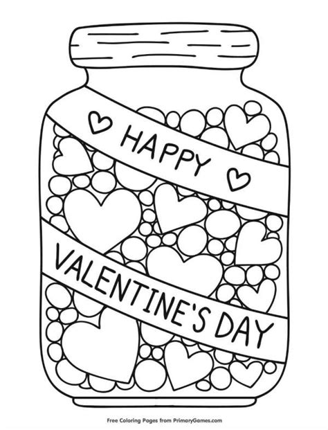 Printable Valentines Day Coloring And Activity Pages Lesson Plans