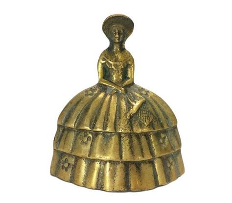 Brass Southern Belle Hand Bell Lady Kitchen Dinner Serving Etsy Southern Belle Hand Bells