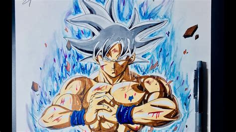 Speed Drawing Goku Ultra Instinct Maitrise Mastered Ultra Instinct