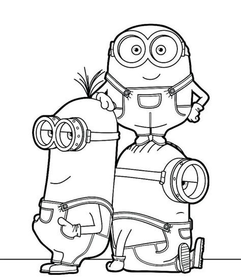 Gambar Mewarnai Minion Pintar Mewarnai