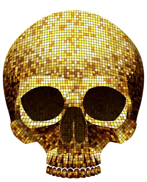 Golden Skull Vector Png Clip Art Library