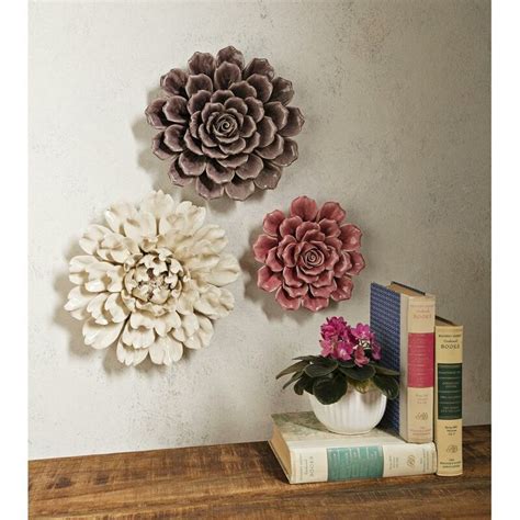 Sale the flash lenticular wood wall decor was. One Allium Way Large 13" Flower Wall Décor & Reviews ...