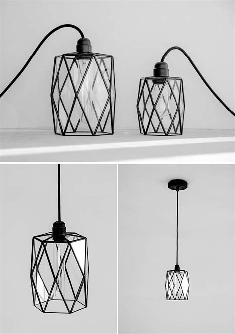 These Delicate And Handmade Pendant Lights Offer A Geometric Shadow