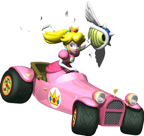 File Princess Peach Spiny Shell Artwork Mario Kart Ds Png Super Mario Wiki The Mario