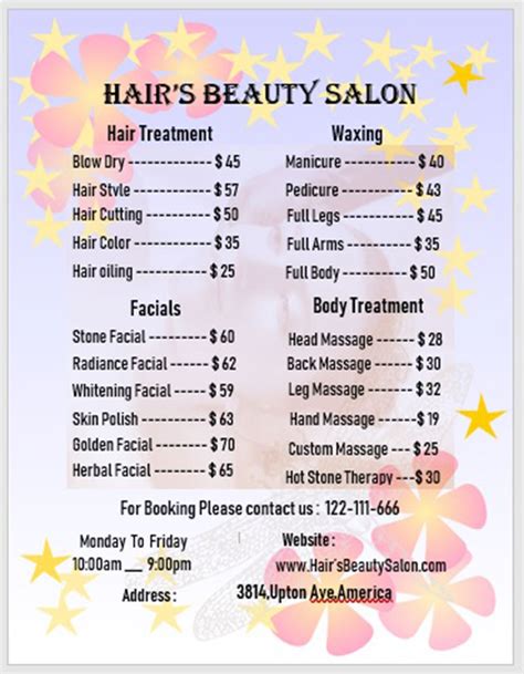 Spring 2024 Hair Salon Services Elna Salaidh