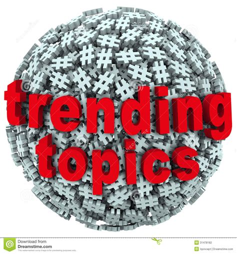 Trending Topics Traffic Sign Royalty Free Stock Photography