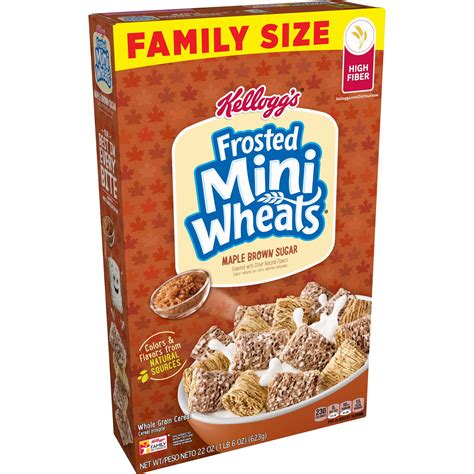 Kelloggs Mini Wheats Maple Brown Sugar Breakfast Cereal 22 Oz