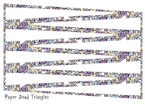 Paper Crafts Make Your Own Paper Beads With Printed Bead Triangles