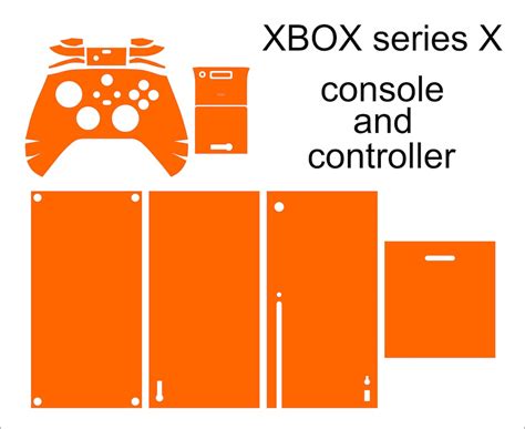 Xbox Series X Console And Controller Skin Cut Template Vector Etsy