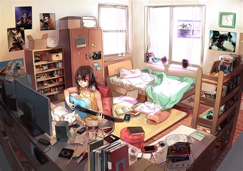 Anime House Bedroom Wallpapers Wallpaper Cave