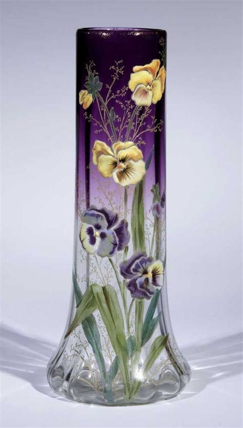 526 Vase Moser Karlsbad Glass Art Deco Nouveau Viola