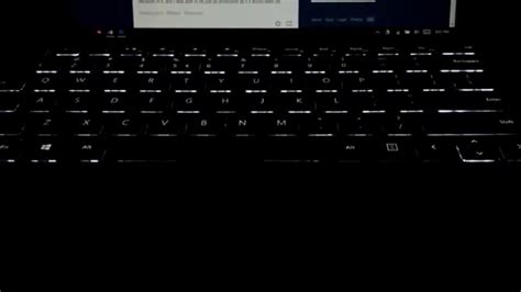 Light Intensity Demonstration Surface Pro 4 Backlit Keyboard Youtube