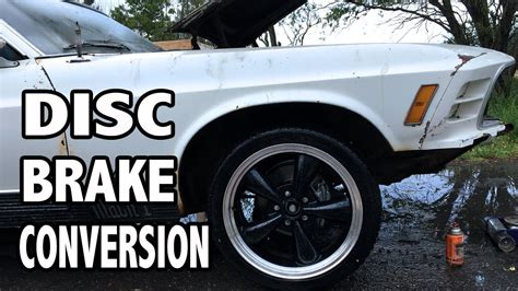 Front Disc Brake Conversion 1970 Ford Mustang Mach 1 Build Youtube