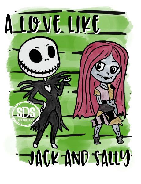 A Love Like Jack And Sally Transfer Fun Crafts Jack And Sally Arts