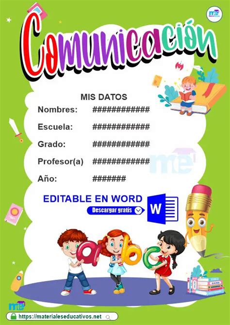 Carátula Del Curso De Comunicación Materiales Educativos
