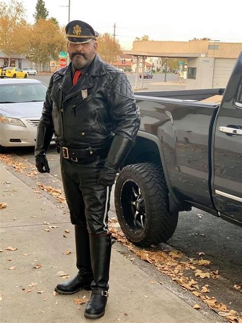 Leather Cops Leder Für Männer Lederhose Männer Robuste Männer