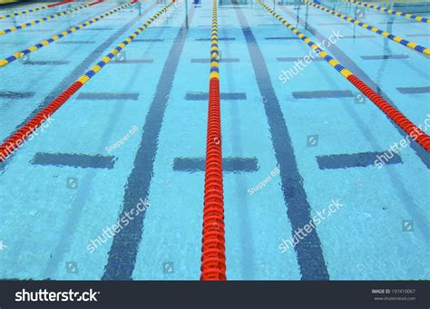 Lanes Of A Competition Swimming Pool Stock Photo 197410067 Shutterstock
