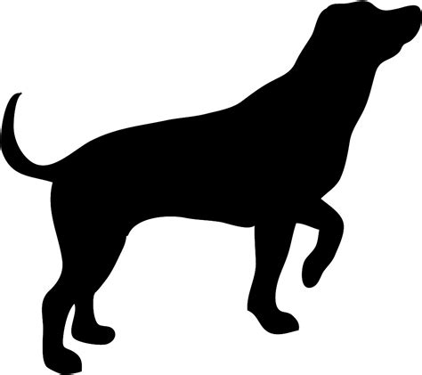 Dog Sitting Dog Silhouette Clip Art