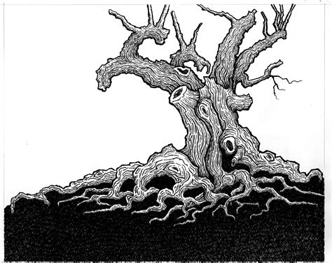 Image Result For Ink Tree Art Ink Humanoid Sketch