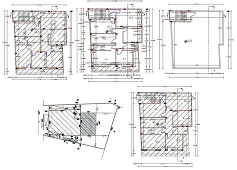 33 3bhk House Plan Autocad File