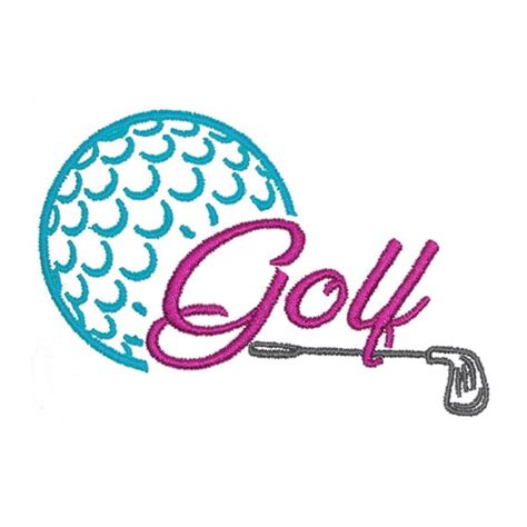 Golf Embroidery Design Instant Download Etsy Australia