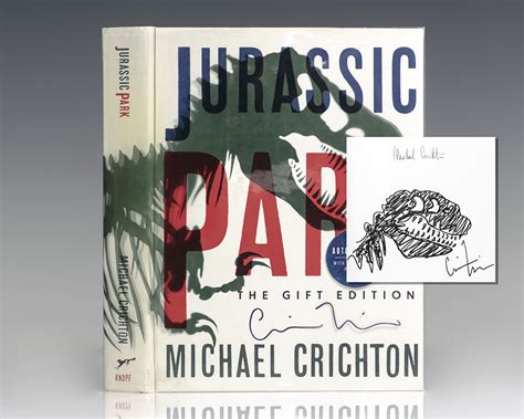 Jurassic Park Michael Crichton First Edition Signed Steven Spielberg