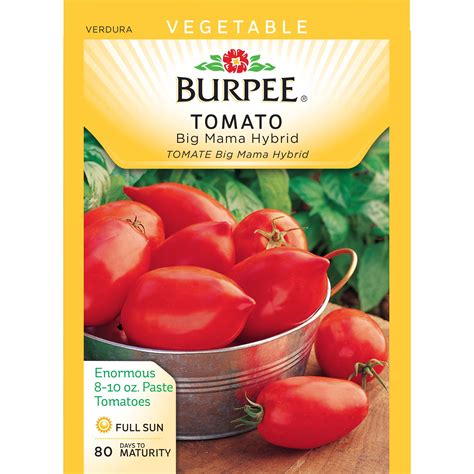 Burpee Tomato Big Mama Hybrid Seed Packet