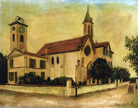Beaulieu Church By Maurice Utrillo 1883 1955 France Paintings